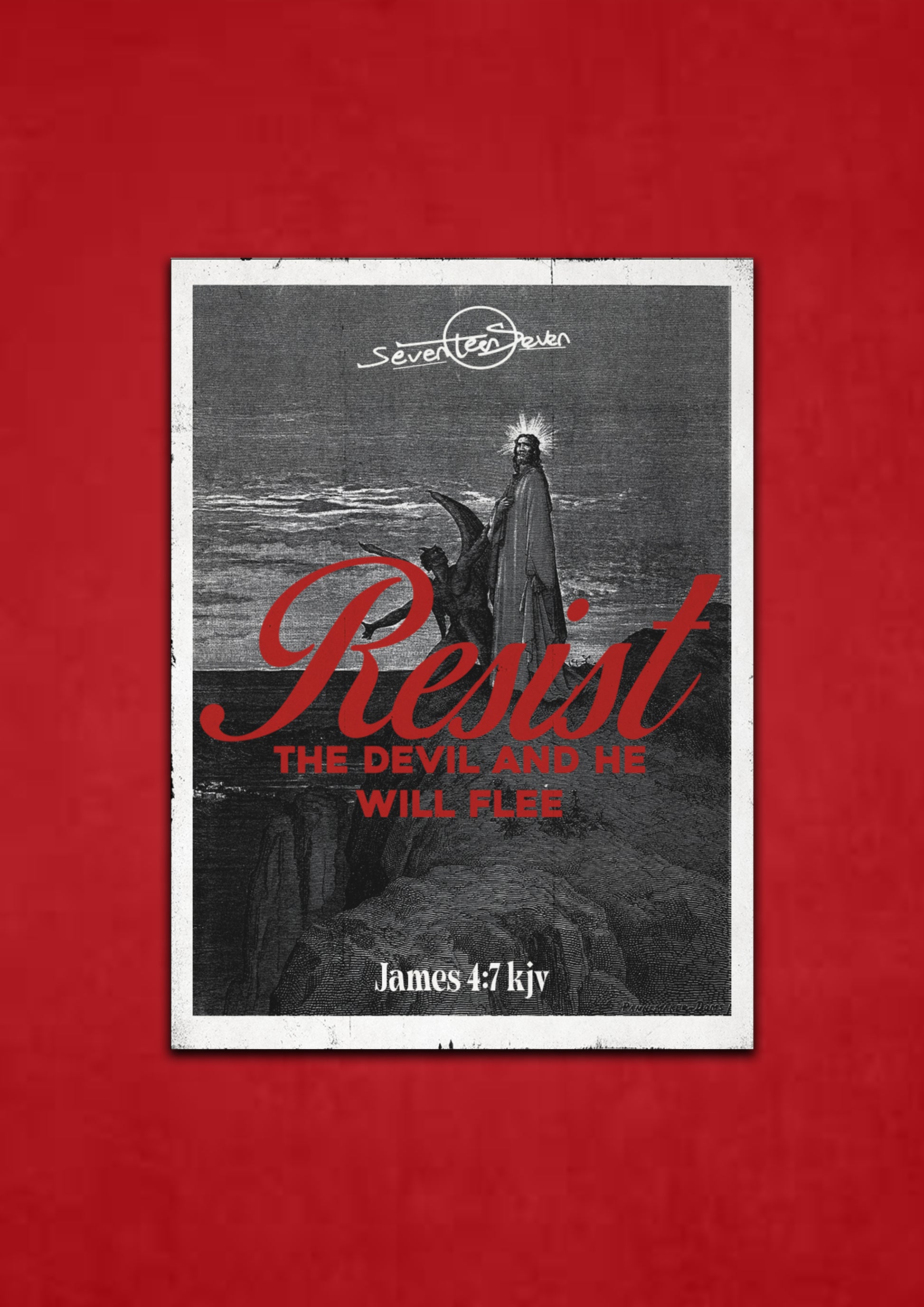 Resist the devil poster